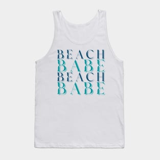 Beach Babe Fun Summer, Beach, Sand, Surf Design. Tank Top
